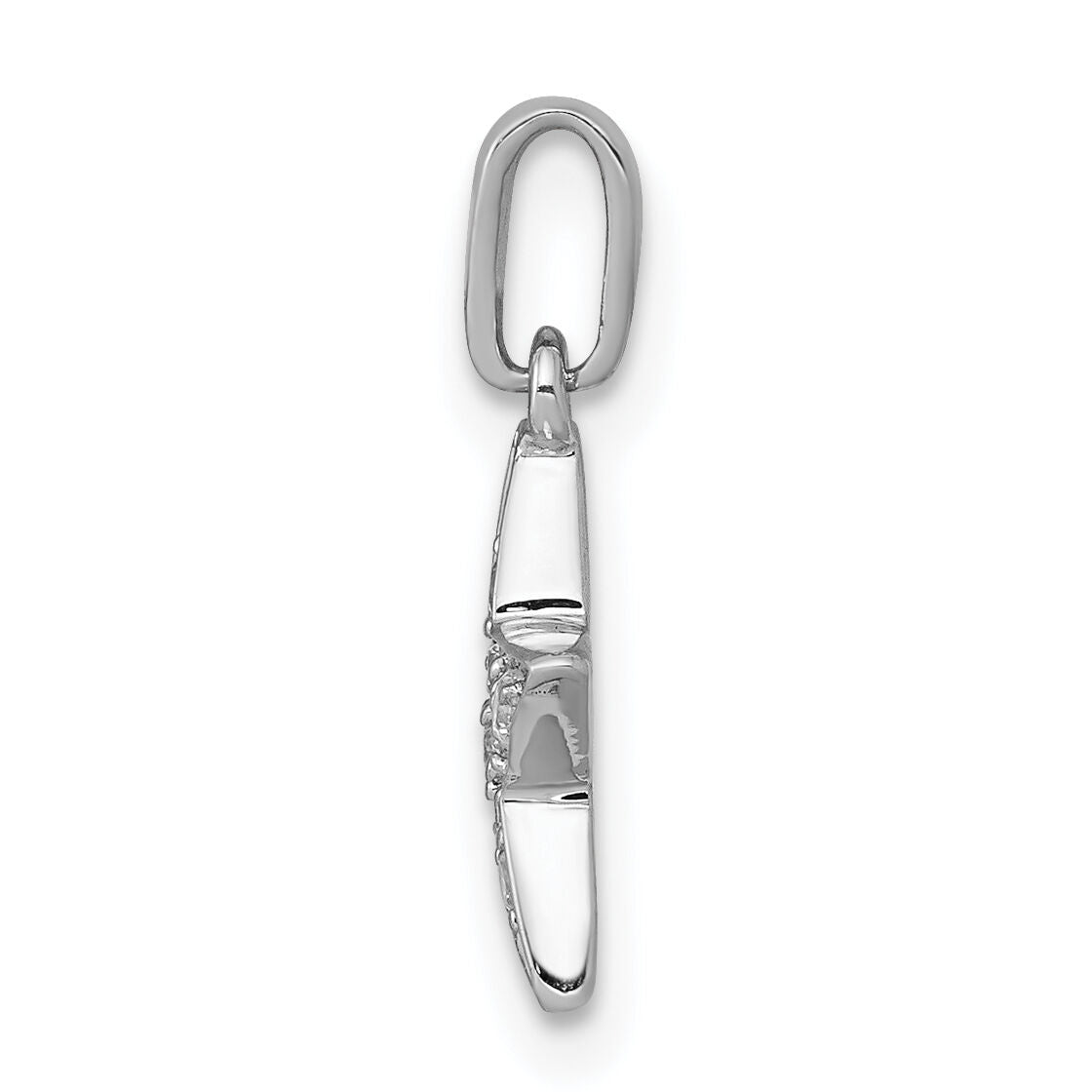 14k White Gold 1/10ct. Diamond Star Pendant-PM5181-010-WA