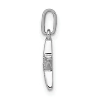 14k White Gold 1/10ct. Diamond Star Pendant-PM5181-010-WA