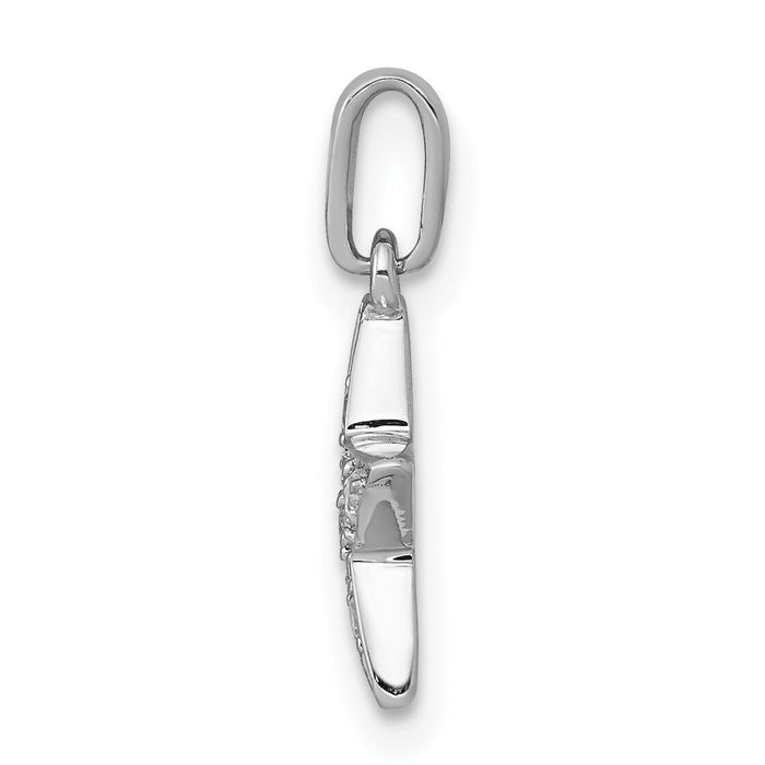 14k White Gold 1/10ct. Diamond Star Pendant-PM5181-010-WA