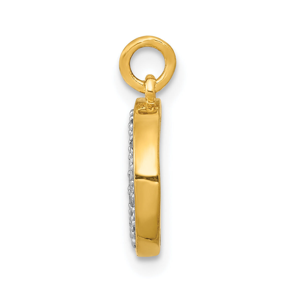 14k Diamond Moon Charm-PM5183-005-YA