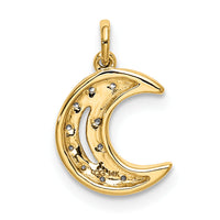14k Diamond Moon Charm-PM5183-005-YA