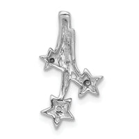 14k White Gold Diamond Shooting Stars Chain Slide-PM5185-001-WA