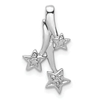 14k White Gold Diamond Shooting Stars Chain Slide-PM5185-001-WA