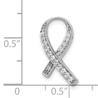14k White Gold 1/8ct. Diamond Awareness Pendant-PM5188-013-WA