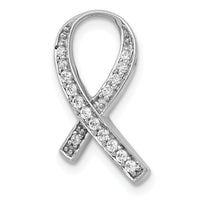 14k White Gold 1/8ct. Diamond Awareness Pendant-PM5188-013-WA