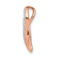 14k Rose Gold Diamond Awareness Chain Slide-PM5189-010-RA