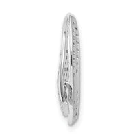 14k White Gold Awareness Diamond Chain Slide Pendant-PM5190-033-WA
