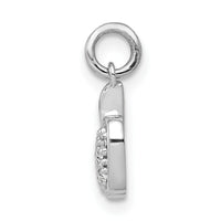 14k White Gold Diamond Apple Charm-PM5195-004-WA