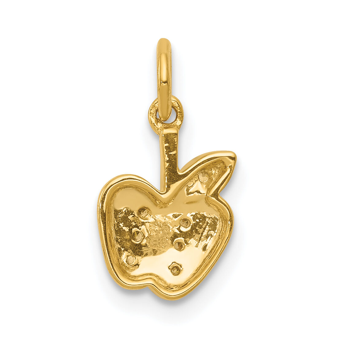 14k Diamond Apple Charm-PM5195-004-YA