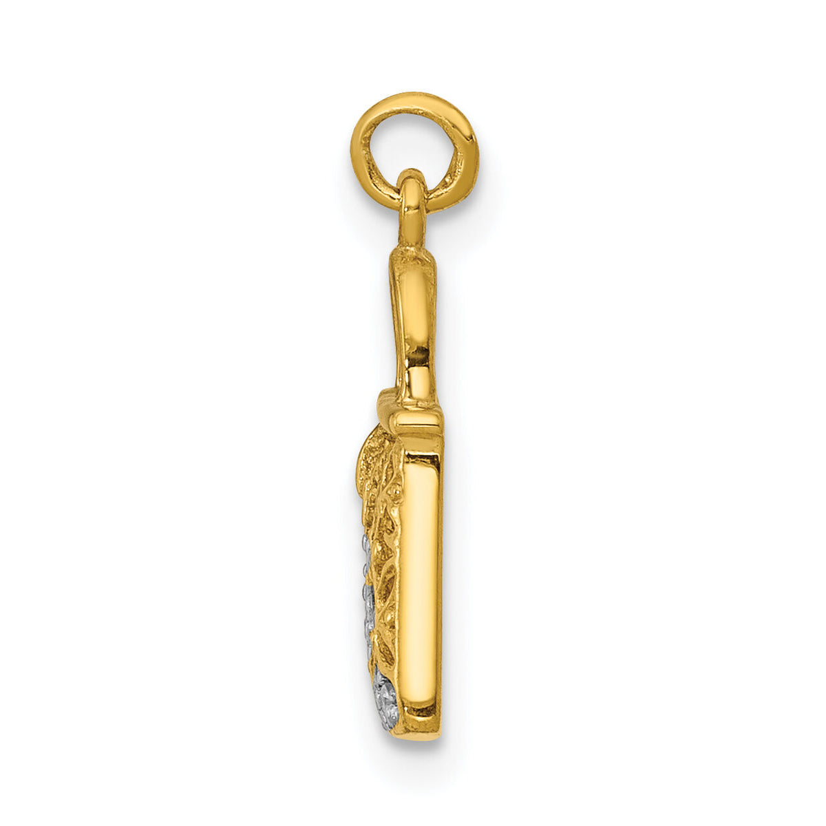 14k and Rhodium Diamond Handbag Charm-PM5196-003-YA