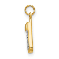 14k Diamond Cell Phone Charm-PM5197-003-YA