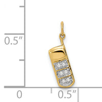 14k Diamond Cell Phone Charm-PM5197-003-YA