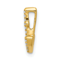 14k White Gold 1/10ct. Diamond Anchor Chain Slide-PM5205-010-WA
