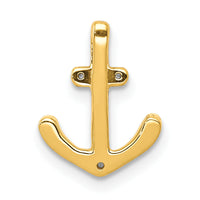 14k White Gold 1/10ct. Diamond Anchor Chain Slide-PM5205-010-WA