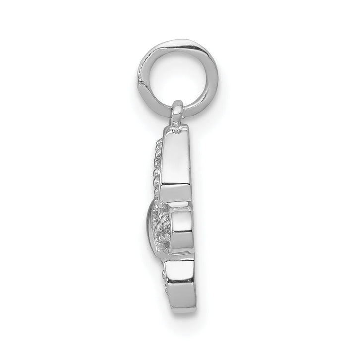 14k White Gold Diamond Butterfly Charm-PM5211-004-WA