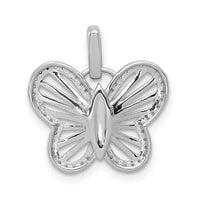 14k White Gold 0.19ct Diamond Butterfly Pendant-PM5212-020-WA