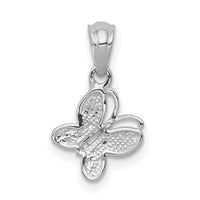 14k White Gold .01ct. Diamond Butterfly Pendant-PM5214-001-WA