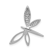 14k White Gold Diamond Dragonfly Chain Slide-PM5215-010-WA