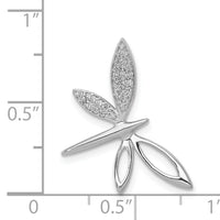 14k White Gold Diamond Dragonfly Chain Slide-PM5215-010-WA