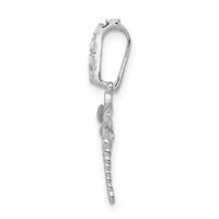 14k White Gold Blue and White Diamond Dragonfly Pendant-PM5216-007-WA