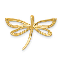 14k Diamond w/Rhodium Accent Dragonfly Chain Slide-PM5217-001-YA