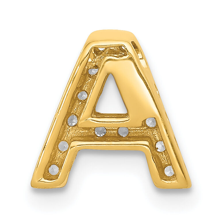 14K  Diamond Letter A Initial Charm-PM5221A-010-YA