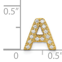 14K  Diamond Letter A Initial Charm-PM5221A-010-YA