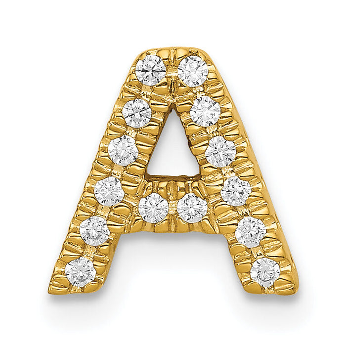 14K  Diamond Letter A Initial Charm-PM5221A-010-YA
