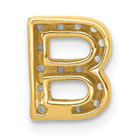 14K  Diamond Letter B Initial Charm-PM5221B-016-YA