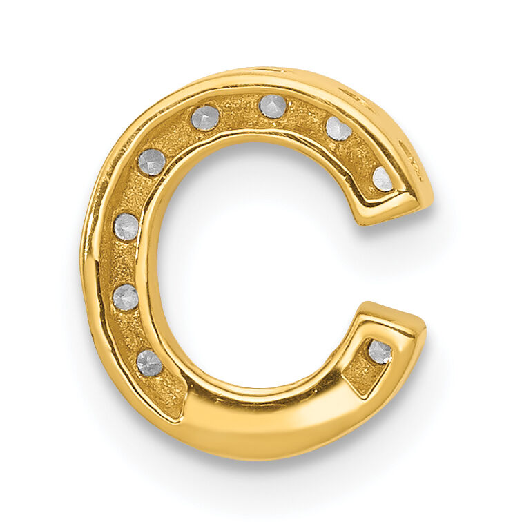 14K  Diamond Letter C Initial Charm-PM5221C-010-YA