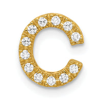 14K  Diamond Letter C Initial Charm-PM5221C-010-YA