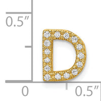 14K  Diamond Letter D Initial Charm-PM5221D-016-YA