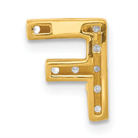 14K  Diamond Letter F Initial Charm-PM5221F-010-YA