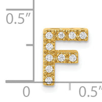 14K  Diamond Letter F Initial Charm-PM5221F-010-YA