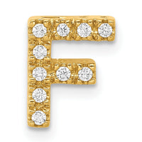 14K  Diamond Letter F Initial Charm-PM5221F-010-YA