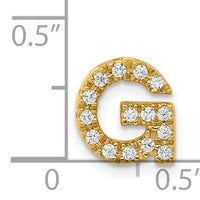 14K  Diamond Letter G Initial Charm-PM5221G-016-YA