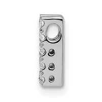 14K  White Gold Diamond Letter H Initial Charm-PM5221H-013-WA