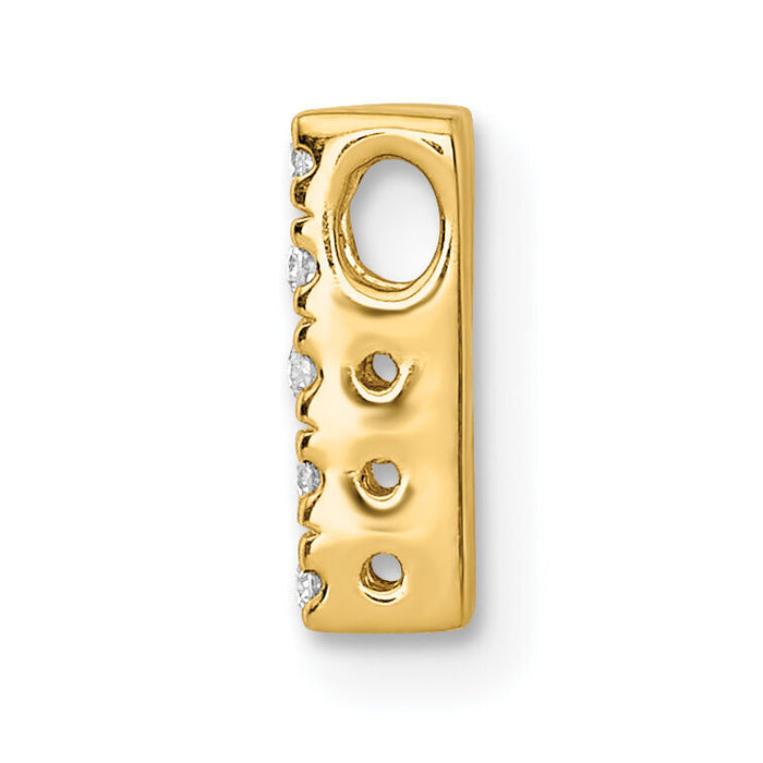14K  Diamond Letter H Initial Charm-PM5221H-013-YA