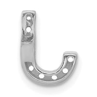 14K  White Gold Diamond Letter J Initial Charm-PM5221J-010-WA
