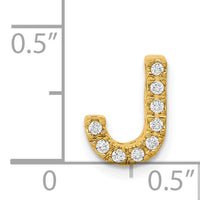 14K  Diamond Letter J Initial Charm-PM5221J-010-YA