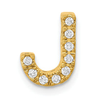14K  Diamond Letter J Initial Charm-PM5221J-010-YA