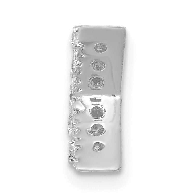 14K  White Gold Diamond Letter K  Initial Charm-PM5221K-013-WA