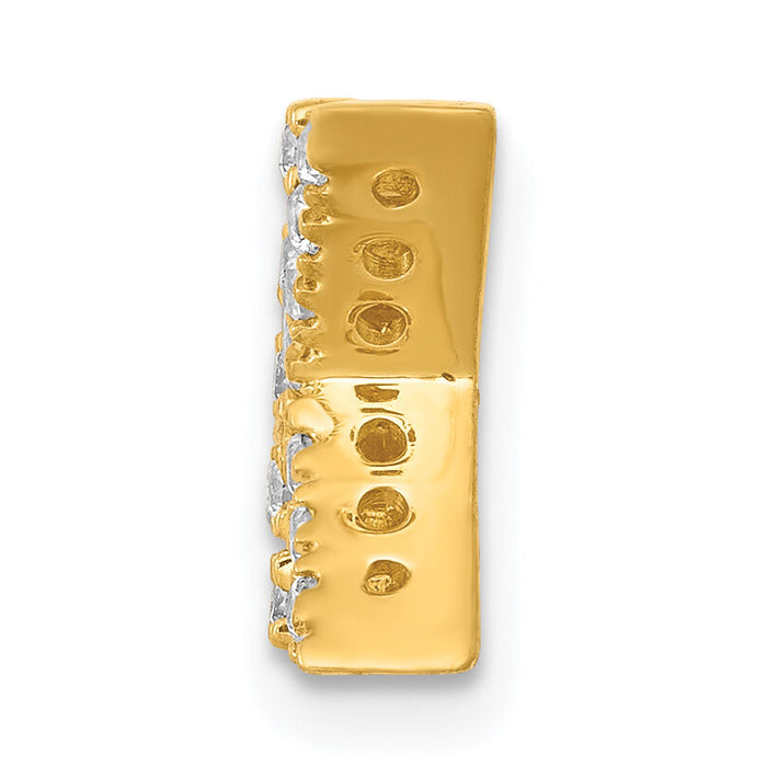14K  Diamond Letter K  Initial Charm-PM5221K-013-YA