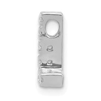 14K  White Gold Diamond Letter L Initial Charm-PM5221L-008-WA