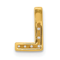 14K  Diamond Letter L Initial Charm-PM5221L-008-YA