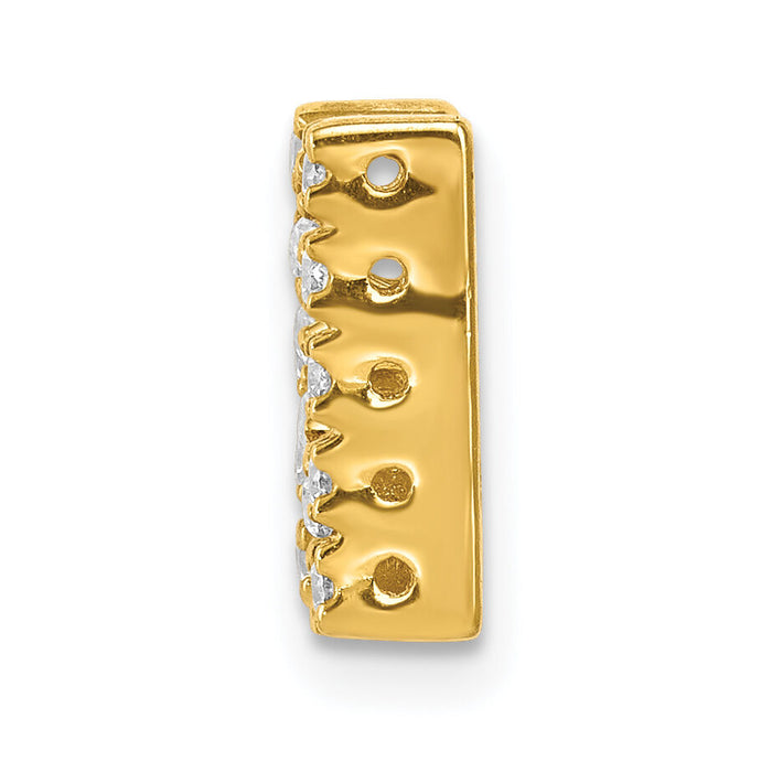 14K  Diamond Letter N Initial Charm-PM5221N-013-YA
