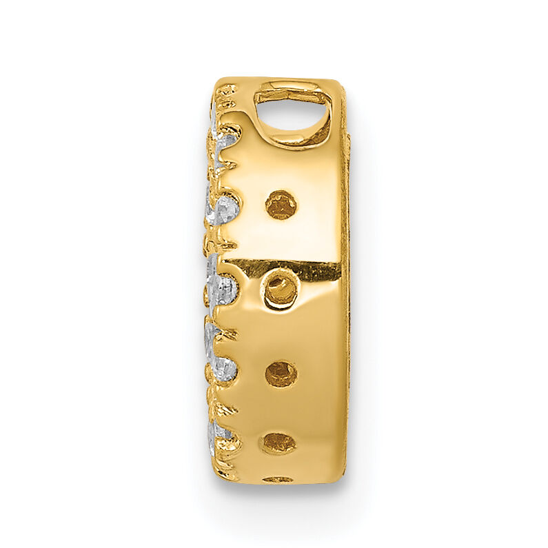 14K  Diamond Letter O Initial Charm-PM5221O-013-YA