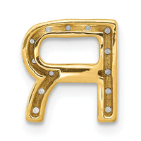 14K  Diamond Letter R Initial Charm-PM5221R-016-YA