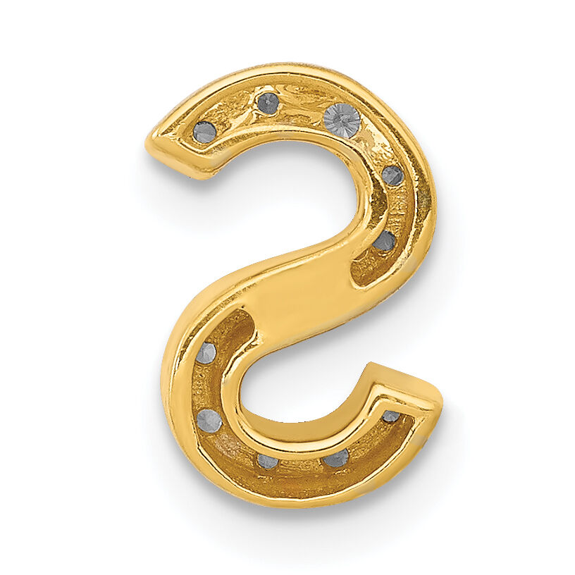 14K  Diamond Letter S Initial Charm-PM5221S-013-YA