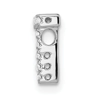 14K  White Gold Diamond Letter T Initial Charm-PM5221T-010-WA